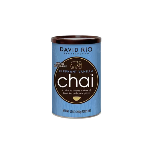 David Rio Elephant Vanilla Chai – chai maisījums ar vaniļu (398 g bundža) 11006